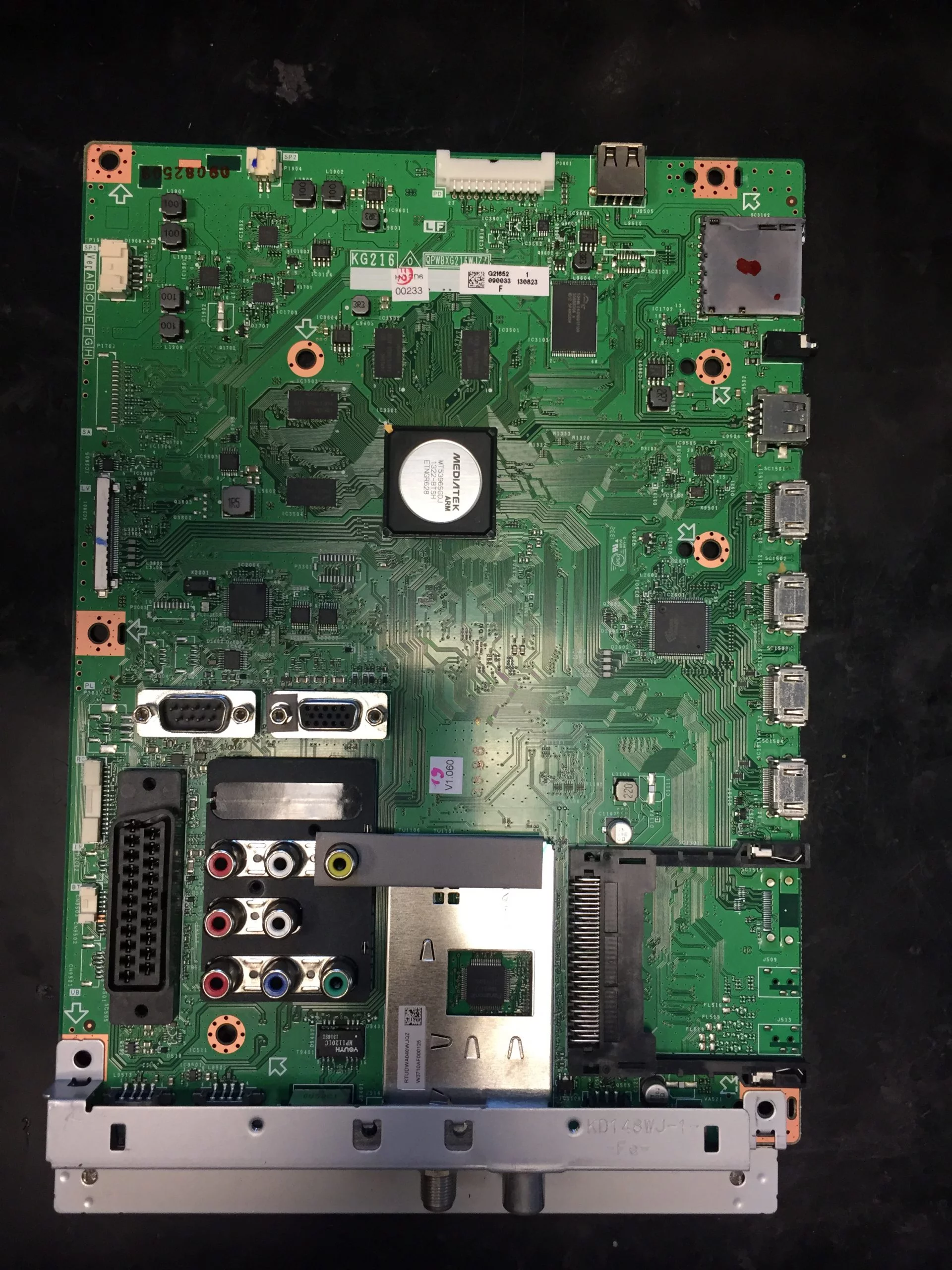 QPWBXG216WJZZ 80le857-anakart-sharp-sistem-main